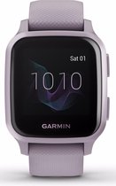 Garmin Venu Sq Health Smartwatch - Helder touchscreen - Stappenteller - 5ATM Waterdicht - Lavender/Rose Purple