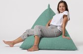 Xoft Living Pyramid Linnen Zitzak - Aqua Blauw