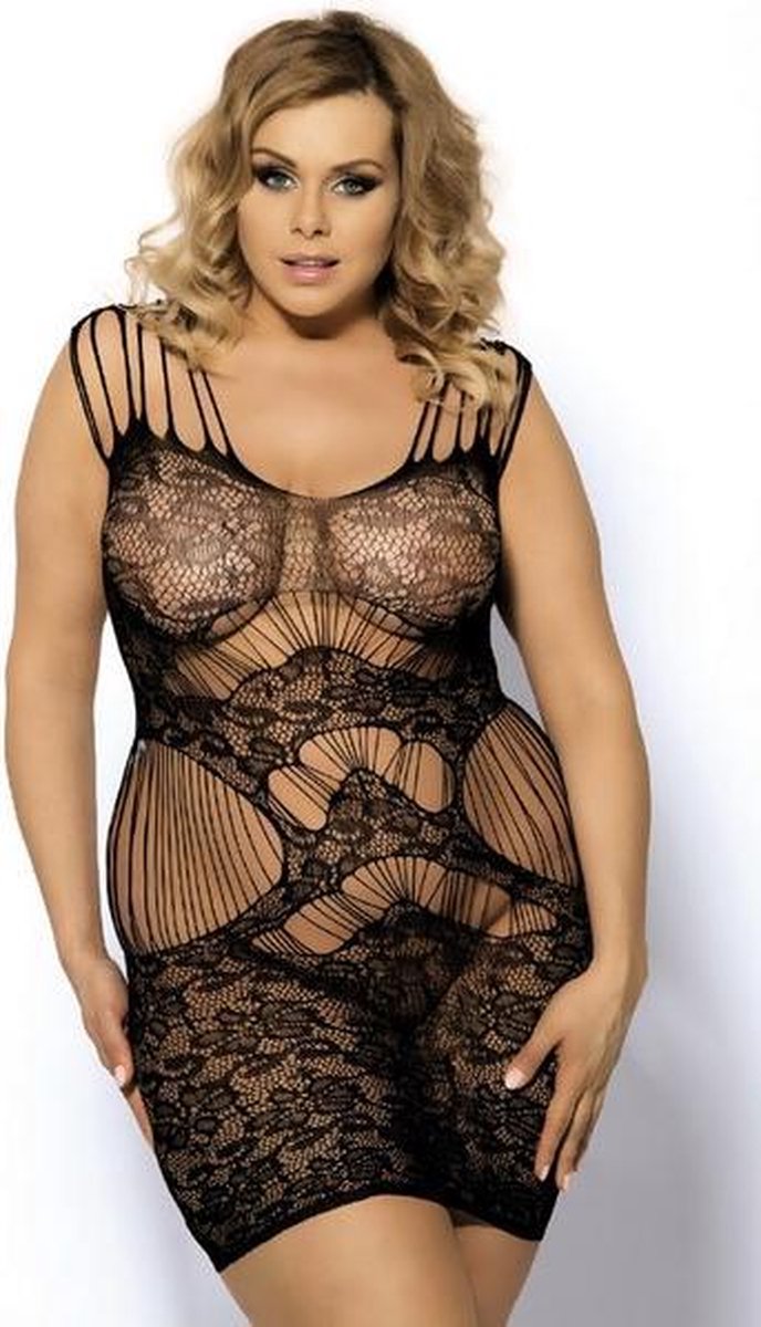 Paris Hollywood H3124 - Erotische Jurk - Zwart - XL