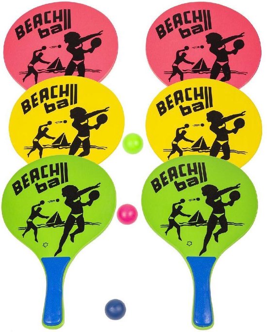 Thumbnail van een extra afbeelding van het spel Summertime Beachball Set 3-delig Assorti