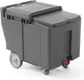 Hendi IJscontainer Geïsoleerd 110 Liter - Professionele Koelbox Horeca - Thermobox op wielen - 58,5x80x(H)74,5cm