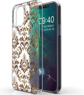 iMoshion Design voor de iPhone 12, iPhone 12 Pro hoesje - Grafisch - Luxe Goud