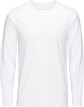 Jack & Jones - Ronde hals T-shirt Wit LS - XL