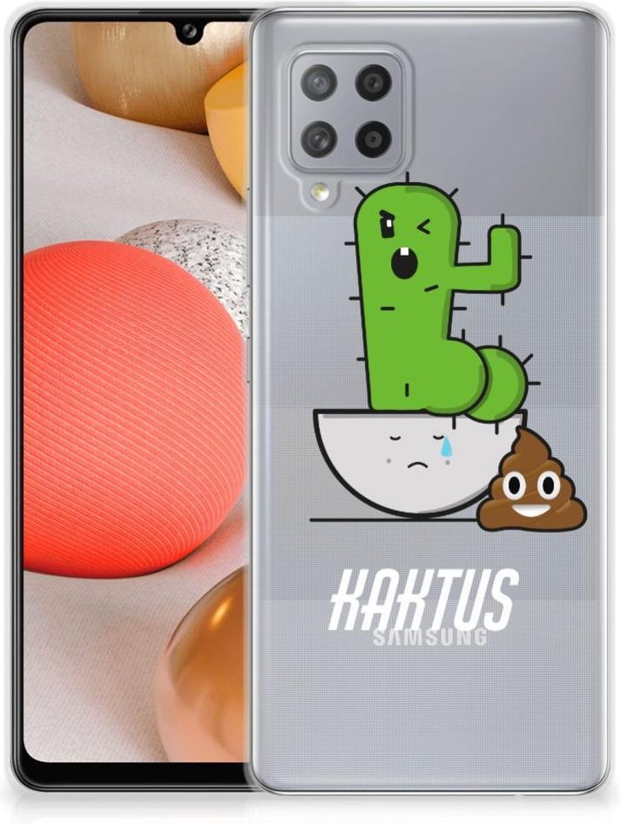 Samsung Galaxy A42 Telefoonhoesje met Naam Cactus Poo