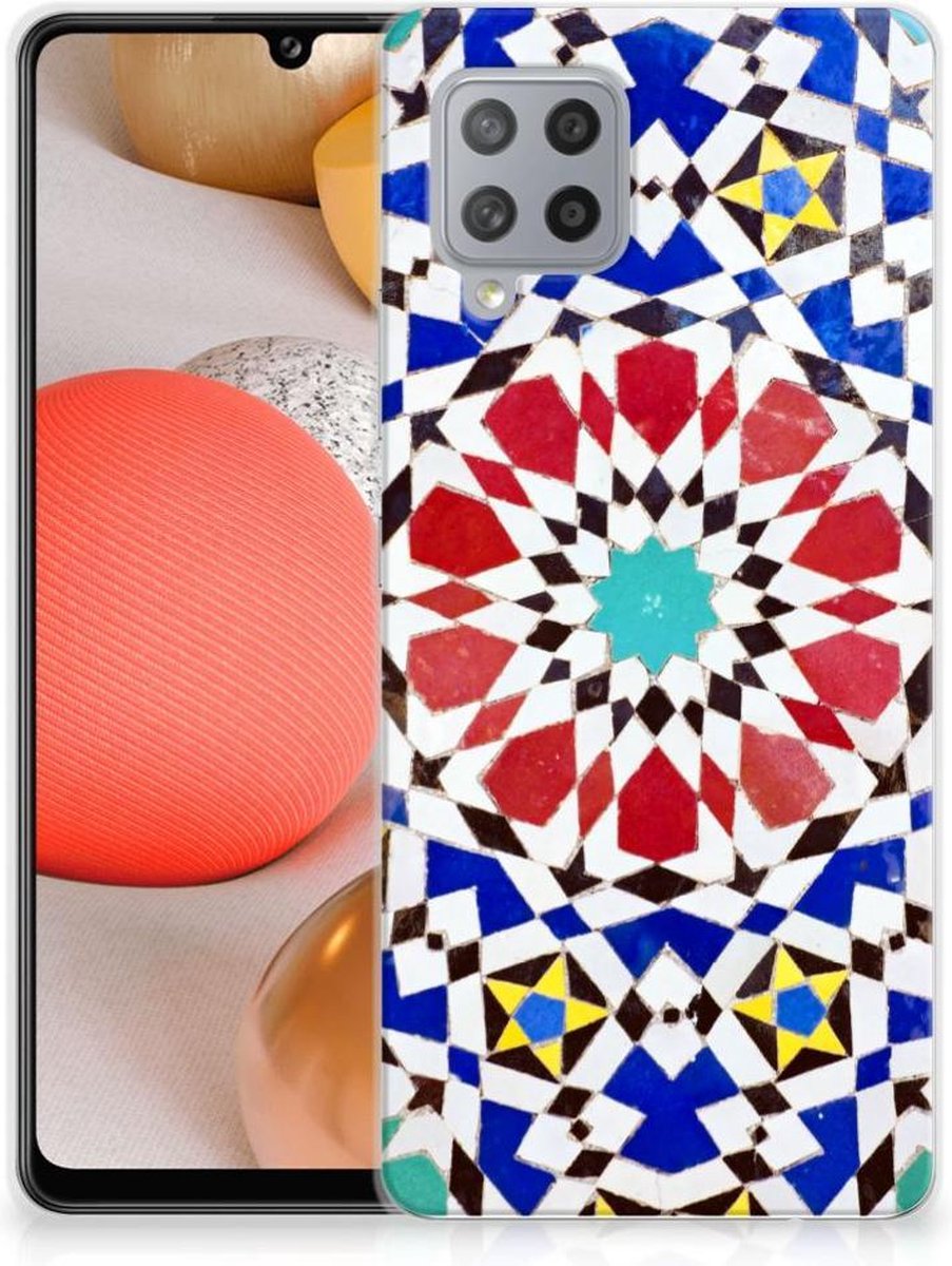 Samsung Galaxy A42 TPU Siliconen Hoesje Mozaïek