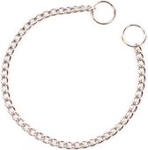 Duvo+ Sliphalsband 1 rij, verchroomd 55cm