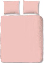 HIP Uni Satin - Dekbedovertrek - Lits-jumeaux - 240x200/220 cm + 2 kussenslopen 60x70 cm - Light Pink