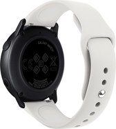 Samsung Gear S3 Sport bandje (22mm) silicone / Galaxy Watch 46mm SM-R810 beige Watchbands-shop.nl