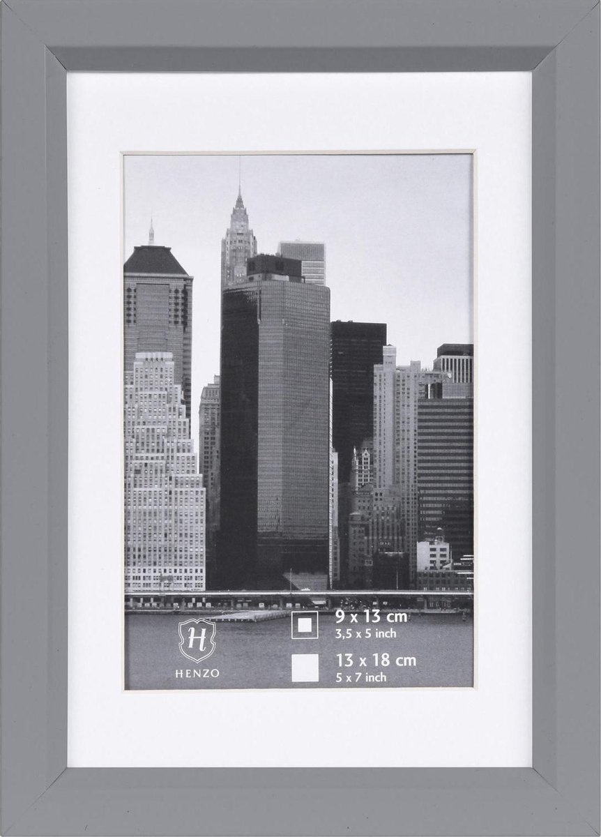 Henzo Fotolijst - Henzo - Metallica - Fotomaat 13x18 cm - Zilver