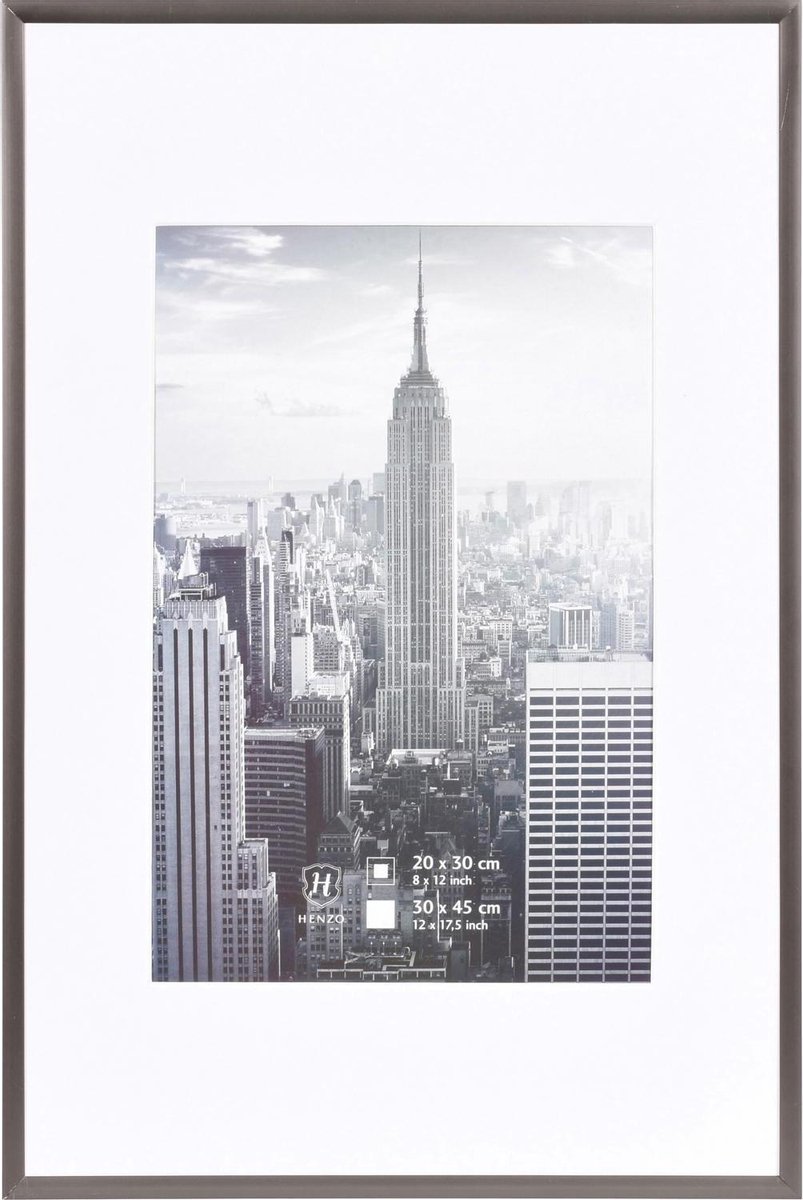Henzo Fotolijst - Henzo - Manhattan - Fotomaat 30x45 cm - Donkergrijs