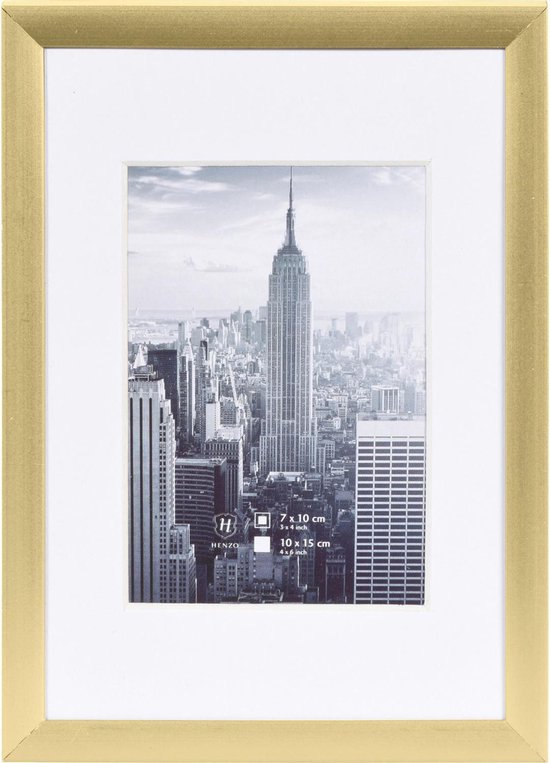 Fotolijst - Henzo - Manhattan - Fotomaat 10x15 cm - Goud