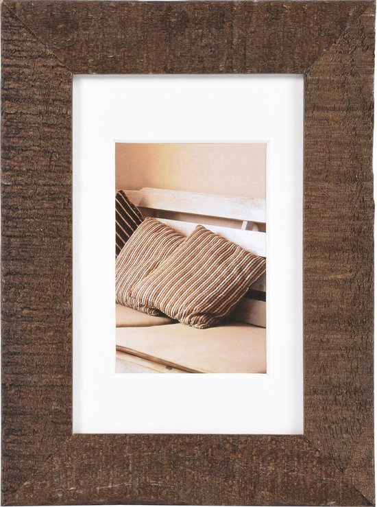 Fotolijst - Henzo - Driftwood - Fotomaat 10x15 cm - Donkerbruin
