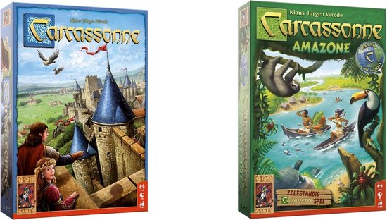 Spellenbundel - 2 stuks - Carcassonne & Carcassonne Amazone Games