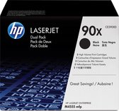 HP 90X -  CE390XD - tonercartridge - Zwart / 2 Pack