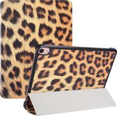 iPad 2021 hoes - iPad 2020 hoes - iPad 2019 hoes Smart Case / Trifold Bookcase - Luipaard