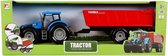 Toys Amsterdam Tractor Met Aanhanger Junior 1:32 40 Cm Blauw 2-delig