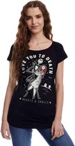 Disney The Nightmare Before Christmas Dames Tshirt -XXL- Love You To Death Zwart