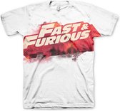 The Fast And The Furious Heren Tshirt -L- Logo Wit