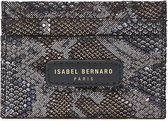 Isabel Bernard Honoré Eve Metallic Snake Pasjeshouder  - Zwart