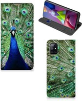 GSM Hoesje Geschikt voor Samsung Galaxy M51 Wallet Book Case Pauw