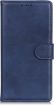 Motorola Moto E7 Hoesje - Luxe Book Case - Blauw
