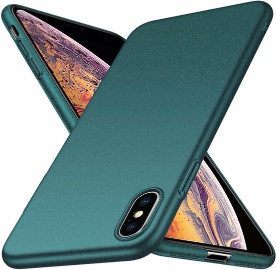 ShieldCase telefoonhoesje geschikt voor Apple iPhone X / Xs ultra thin case - groen - Dun hoesje - Ultra dunne case - Backcover hoesje - Shockproof dun hoesje