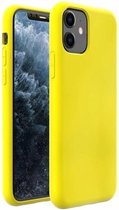 ShieldCase Silicone case geschikt voor Apple iPhone 12 Mini - 5.4 inch - optimale bescherming - siliconen hoesje - backcover - geel