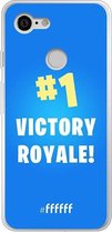 6F hoesje - geschikt voor Google Pixel 3 - Transparant TPU Case - Battle Royale - Victory Royale #ffffff