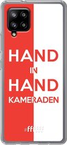 6F hoesje - geschikt voor Samsung Galaxy A42 -  Transparant TPU Case - Feyenoord - Hand in hand, kameraden #ffffff