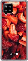 6F hoesje - geschikt voor Samsung Galaxy A42 -  Transparant TPU Case - Strawberry Fields #ffffff