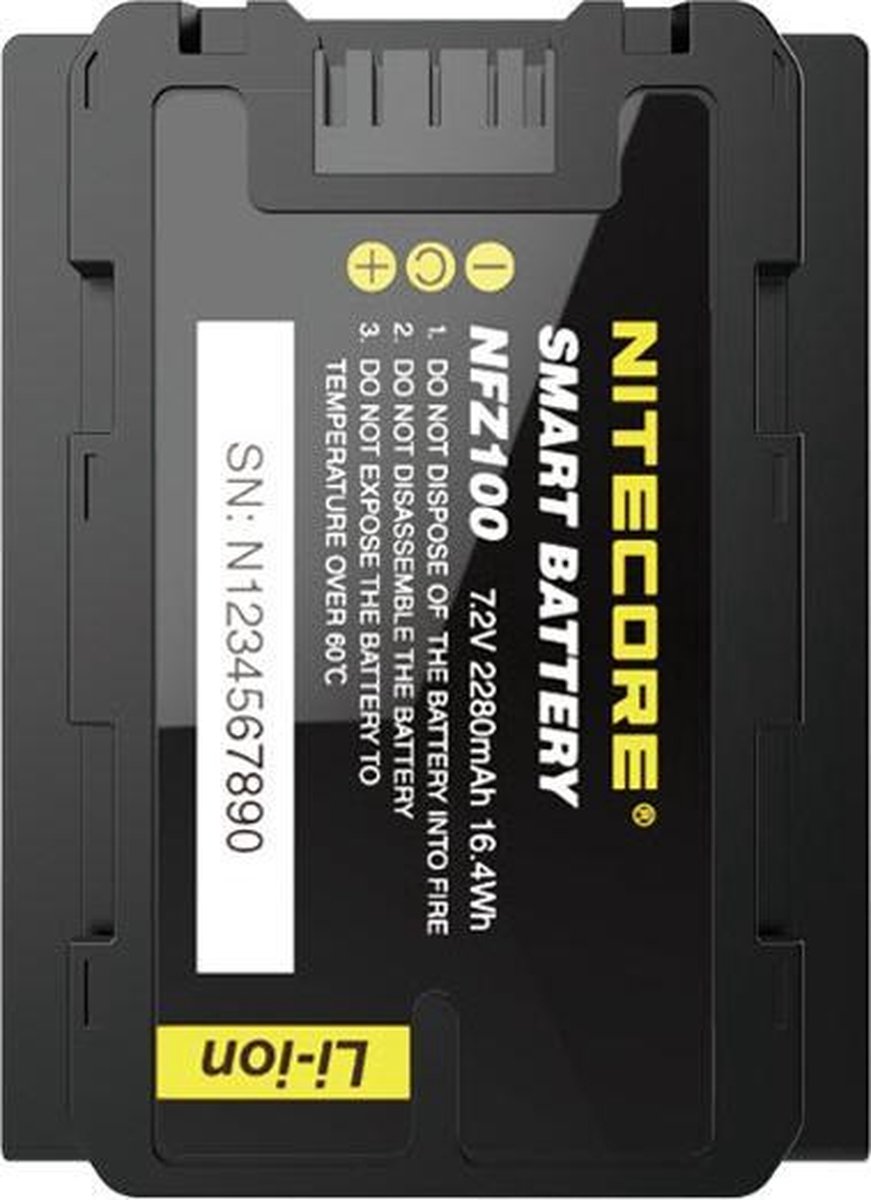 Nitecore NFZ100 Smart Camera Li-Ion batterij voor Sony