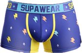 Supawear Sprint Trunk Blue Lightning - MAAT M - Heren Ondergoed - Boxershort voor Man - Mannen Boxershort