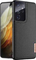 Dux Ducis - Hoesje geschikt voor Samsung Galaxy S21 Ultra - Fino Series - Back Cover - Zwart