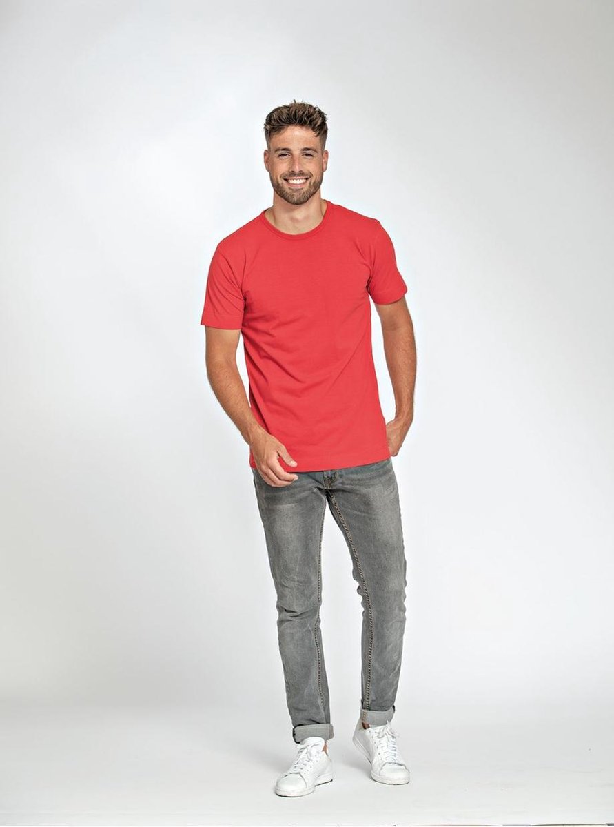 L&S T-shirt Crewneck cot/elast SS for him