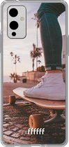 6F hoesje - geschikt voor OnePlus 9 -  Transparant TPU Case - Skateboarding #ffffff