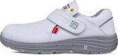 HKS Zoom 3 M witte werkschoenen - veiligheidsschoenen - safety shoes - laag - heren - klittenband - antislip - ESD - lichtgewicht - vegan - maat 47