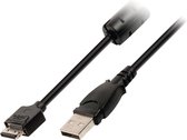 USB 2.0 Kabel USB A Male - Canon 12-Pins Male 2.00 m Zwart