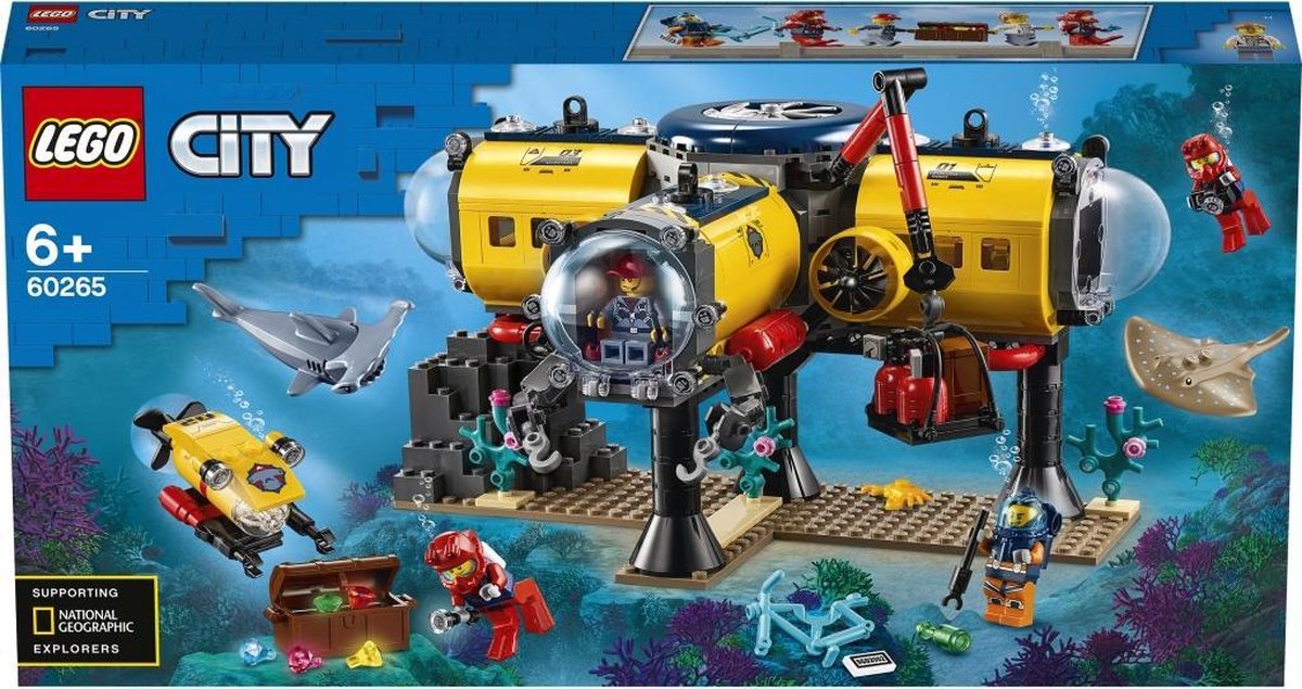 LEGO City 60377 Bateau d'Exploration Sous-Marine - 5 ans +