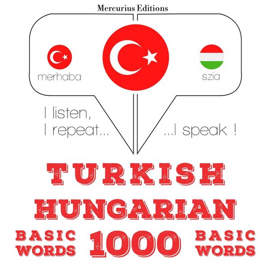 Türkçe - Macarca: 1000 temel kelime - cover