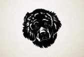 Wanddecoratie - Hond - Newfoundlander 1 - S - 46x45cm - Zwart - muurdecoratie - Line Art