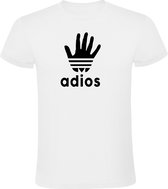 Adios Heren t-shirt | dag | zwaai | spanje | spaans | mexico | laters | kado | Wit