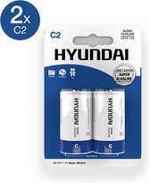 Hyundai - Super Alkaline C-Batterijen - 2 Stuks