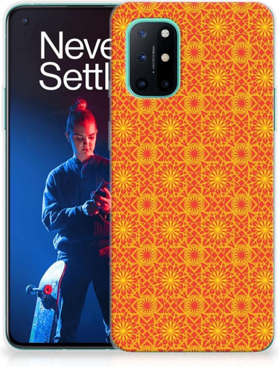 OnePlus 8T TPU bumper Batik Oranje
