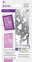 Gemini Decoratieve Outline Clearstamps & snijmal - Sweet Succulent