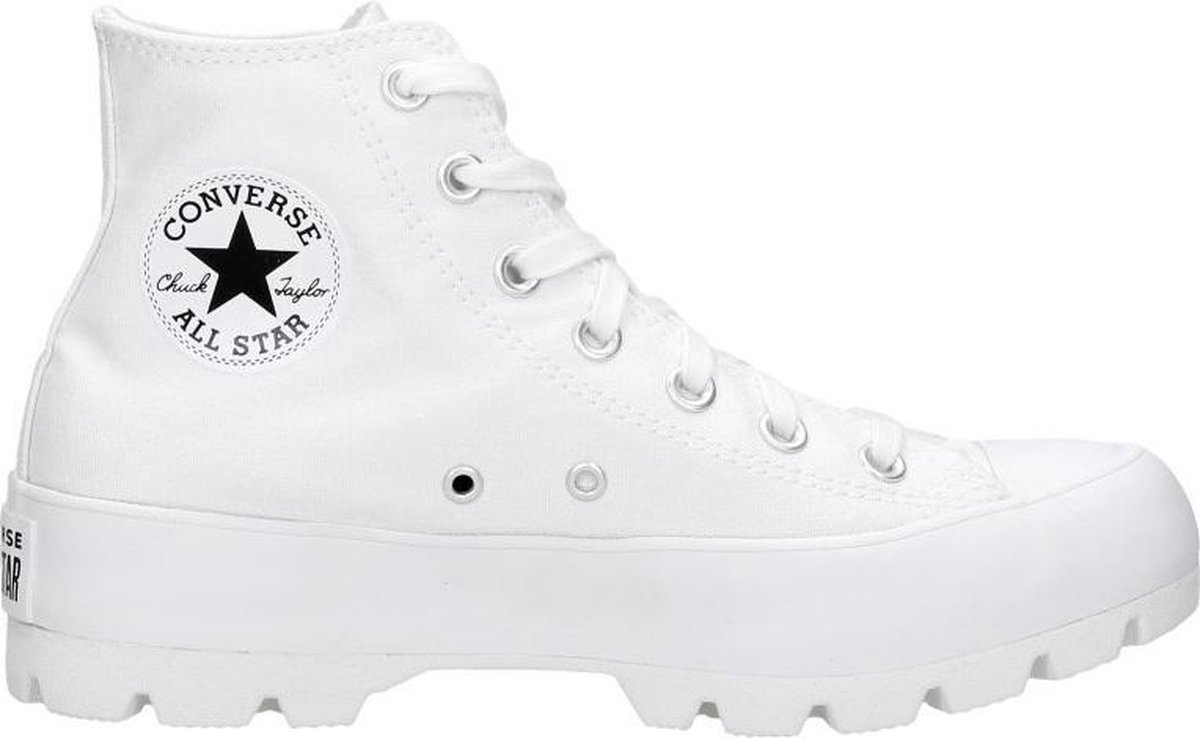 converse chuck taylor all star lugged white high tops