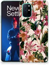 Telefoon Hoesje OnePlus 8T Leuk TPU Back Case Bloemen