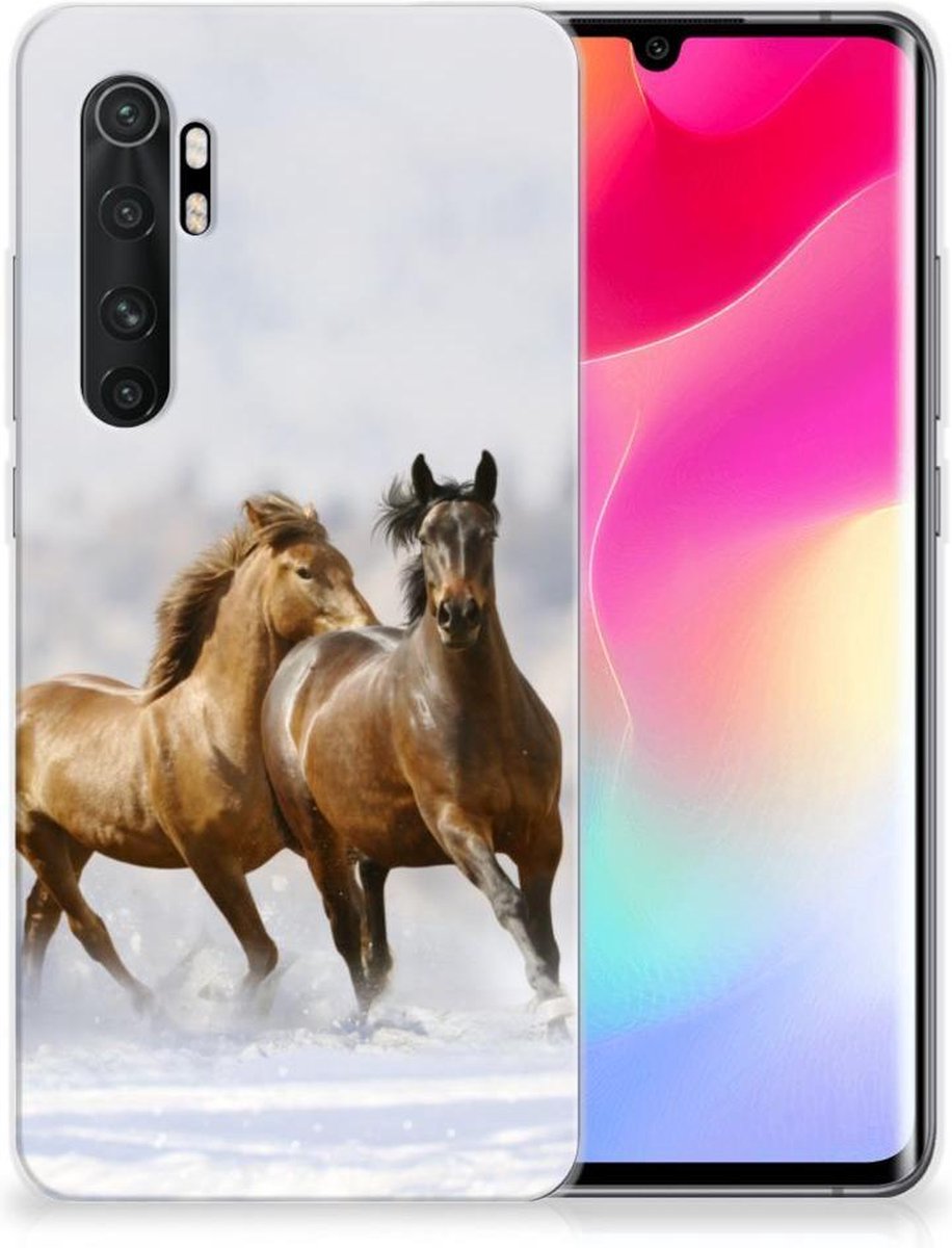 Xiaomi Mi Note 10 Lite TPU Hoesje Paarden