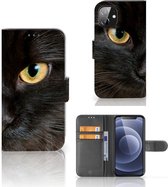 Telefoonhoesje Apple iPhone 12 Mini Beschermhoesje Zwarte Kat