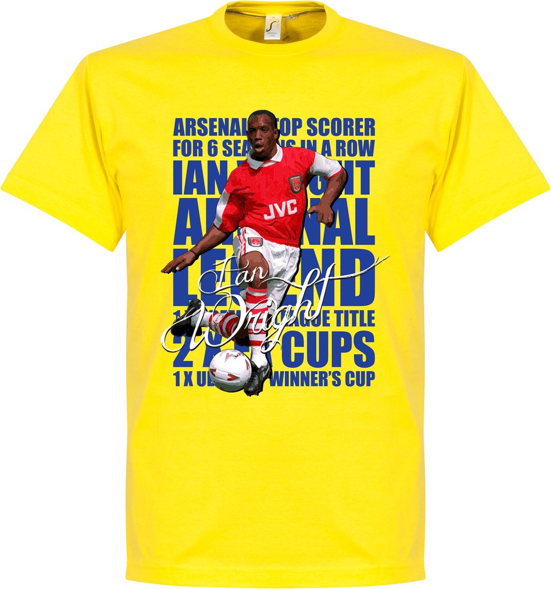 1123x1200.jpg Ian Wright Legend T-Shirt - M - Afbeelding 1
