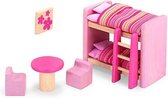 Pintoy Roze Kinderkamer voor Poppenhuis